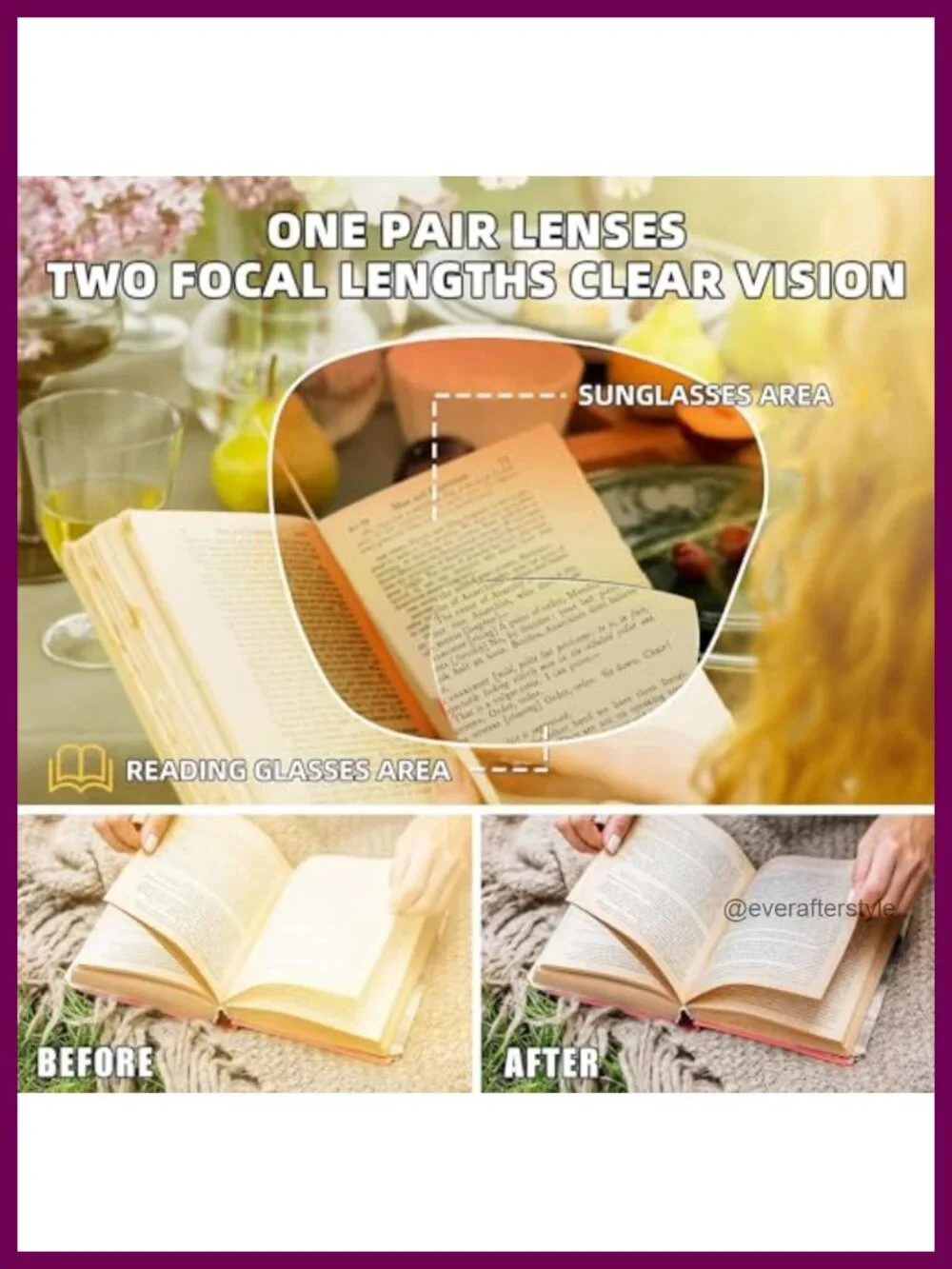 Bifocal Reading Sunglasses Women Oversized Square Readers UV400 Protection